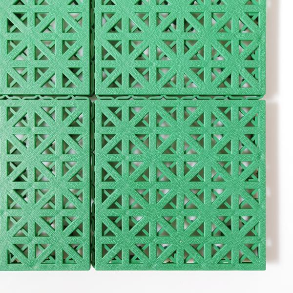 Sporty Red PP Tiles for Outdoor Volleyball Tennis Badminton and Basketball Court