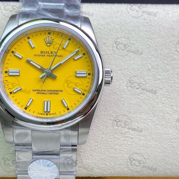 Oyster Perpetual Luxury Rolex Watch Yellow Dail 41MM Movement 3230 Super Clone Watch