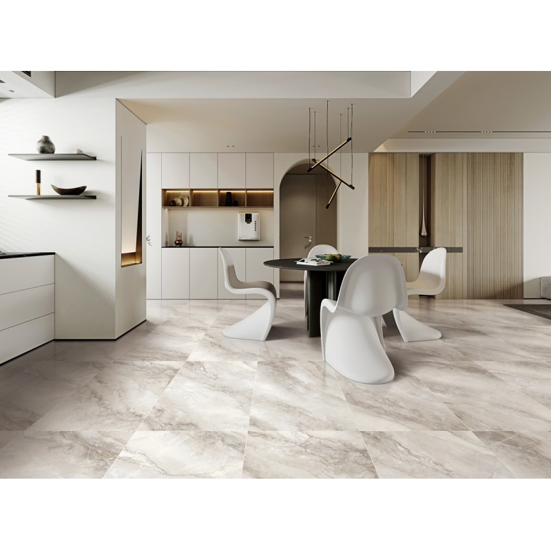 Non-Slip and No Fade Indoor Floor Brown 600x1200mm Replica Glazed Porcelain Tiles For Bedroom And Bathroom