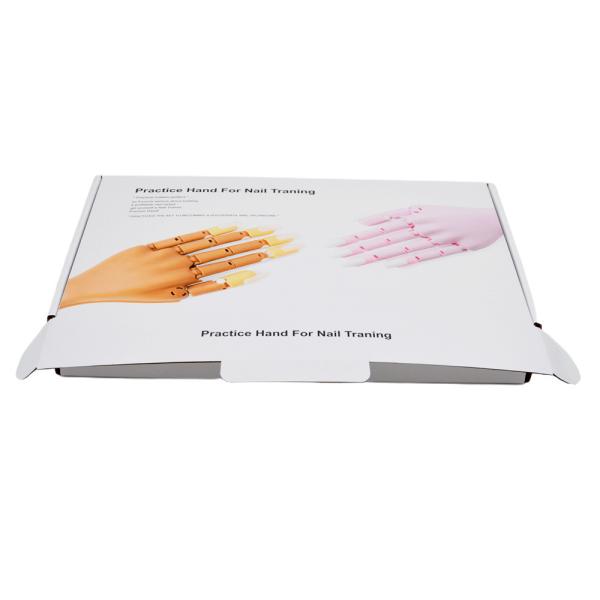 Folding Paper White Corrugated Mailer Boxes  With Full Size Logo