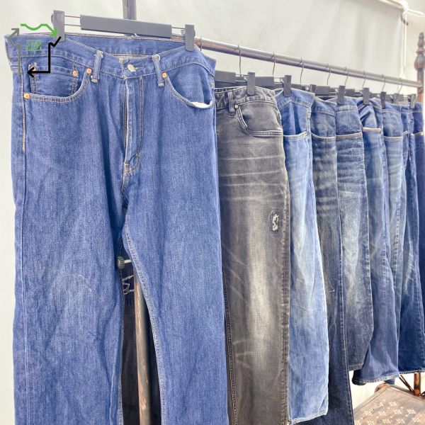 Pre Loved Brand Men's Jeans Mixed Clothing Outdoors Classic Casual Used Luxury Clothes