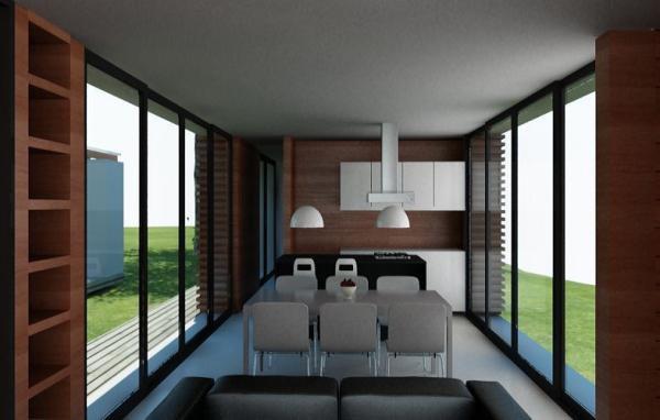 Casas pré-fabricadas de luxo com estrutura de aço, design de casas modernas no Uruguai China