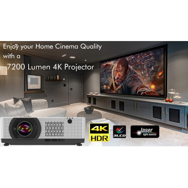 4K Home Cinema Projector High Dynamic 7200 Lumen Laser Projector