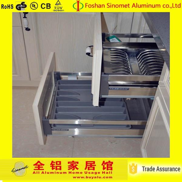 Solid Surface Aluminum Storage Cabinet Durable Aluminum Kitchen Cabinet