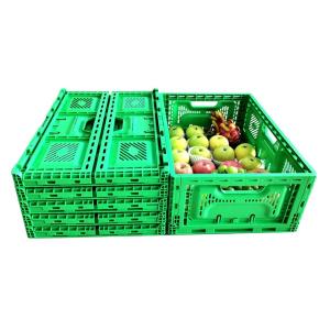 Collapsible Plastic Storage Moving Box Stackable Internal Size 570*370*210mm