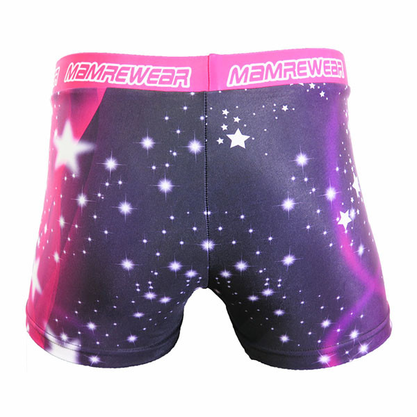 Nice Design Purple Color Cheer Dance Clothes Tank And Shorts XXS To XXXL