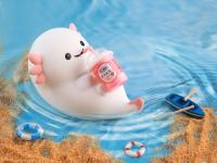 Source de lumière LED Cute lampe de nuit avec 5h-40h de temps d'utilisation et de silicone