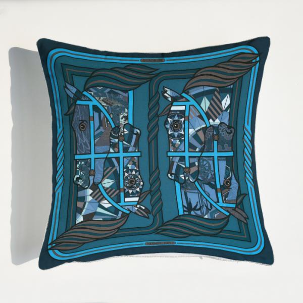 Home Decor Printed Cushion Cover Fashion Luxury Square Jacquard Throw Pillow