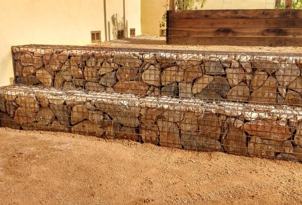 12ft X 6ft Galvanized Gabion Fence System Stainless Steel Wire Welded Gabion Wall