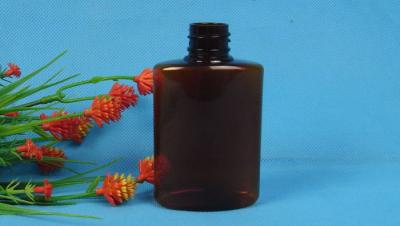 Customized Liquid Medicine Bottle , Flat 60ml PET Safe Plastic Bottles
