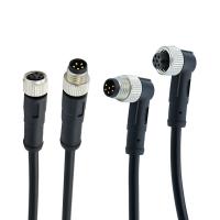 M12 3 - cable adaptable flexible de Overmolded de los conectores al aire libre de la prenda impermeable 17pin
