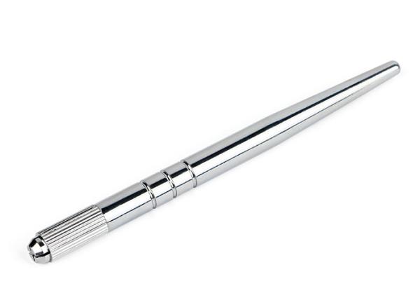 3D Embroidery Heavy Silver Manual Tattoo Pen Eyebrow Hairstroke Microblading Pen