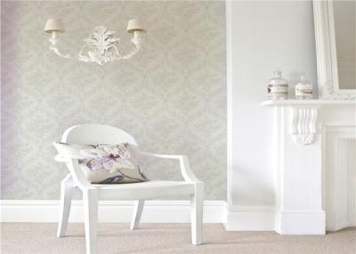 Fashion Natural Breathability Interior Decorating Wallpaper Yellow / Beige / Green 0.53*9.5M