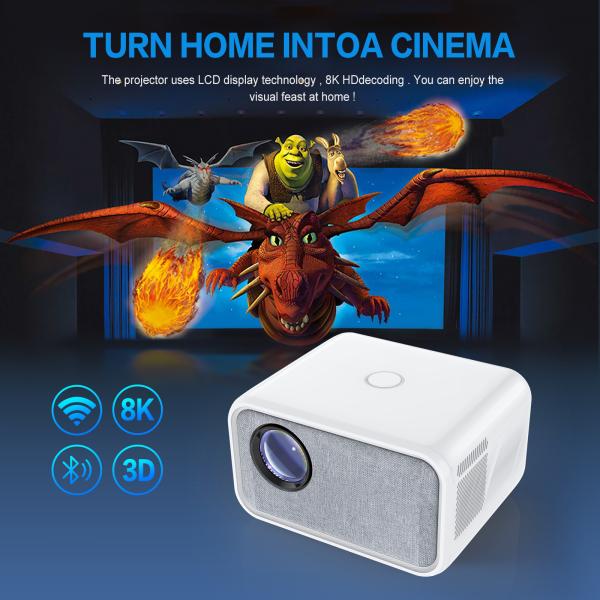Компактный светодиодный проектор T5 HD Mini Multi Function Durable Digital