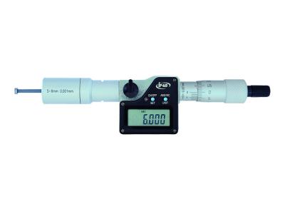 5-6mm IP65 Carbide Tipped Digital 3 Point Micrometer For Inside Diameter