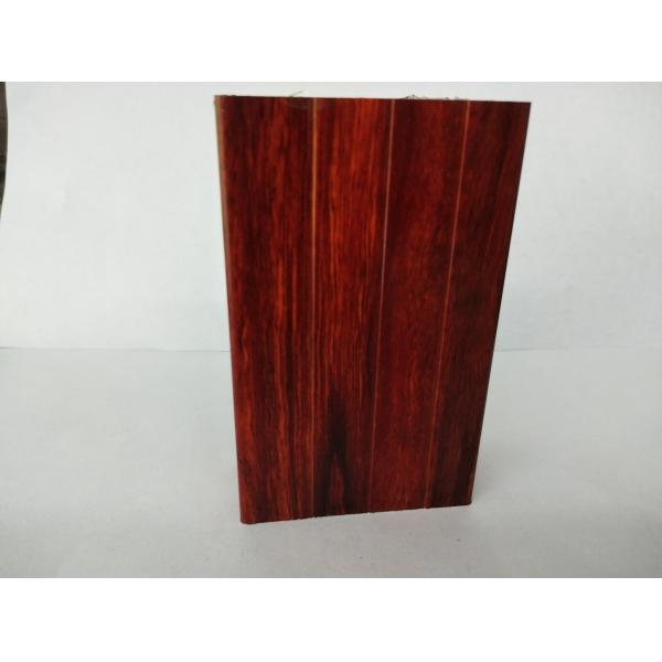 OEM / ODM Wood Grain Square Aluminum Profile For Kitchen Cabinets ISO 9001 Approved