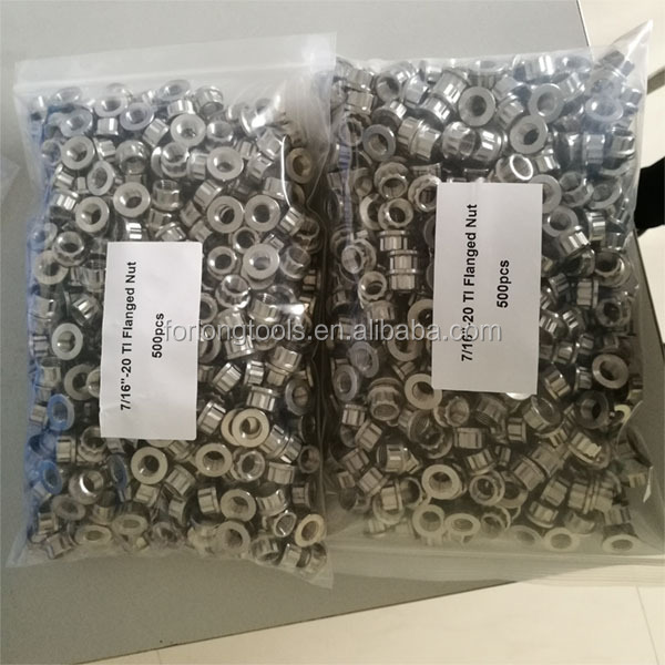 Установка без усилий Стандарт DIN 7/16 дюймов UNF 20 нитей 12-точечные титановые орехи для тяжелого оборудования