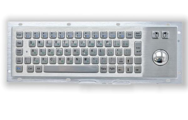 Vandal Proof Kiosk Keyboard with Trackball outdoor using IP65 IK07