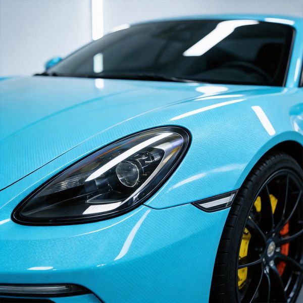 Ice Cream Blue TPU PPF Roll Elastic UV Proof Paint Protection Film For Car