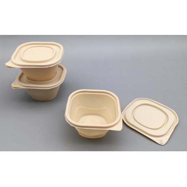 Bpa Free Cornstarch Tableware Biodegradable Takeaway Sauce Containers With Lids