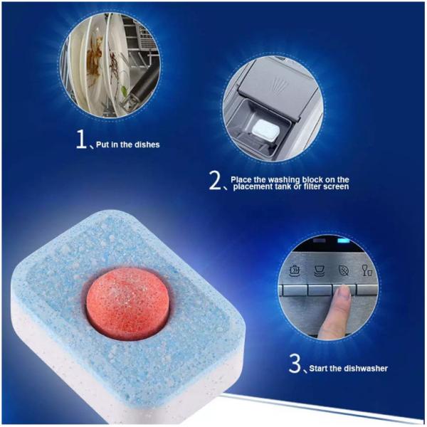 Печать Powerball Стиральная посуда Стиральная машина Смоковые таблетки 30*40 мм