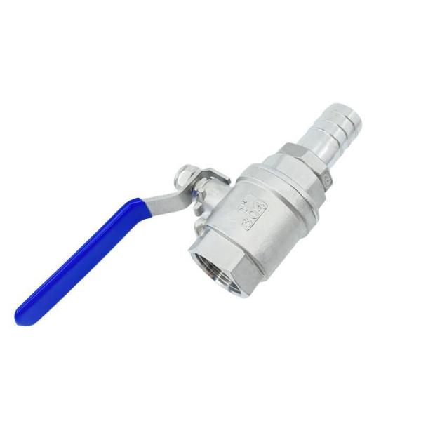 Structure Stainless Steel 2PC Floating Ball Valve with Pagoda Pipe End Customized Request