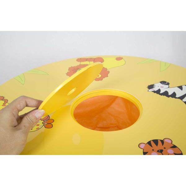 Wooden Animal Themed Childrens Table And Chairs With Hidden Pocket