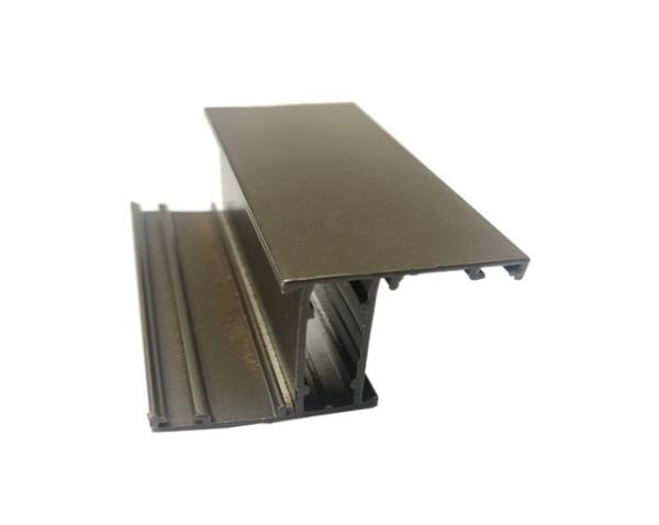 6063-T5 Sand Powder Coated Aluminum Extrusions Broken Bridge Aluminium Section