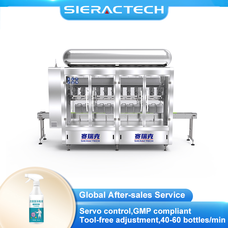 Automatic Disinfectant Filling Machine with Servo Diving Filling and Zero-Leak Precision Capping System