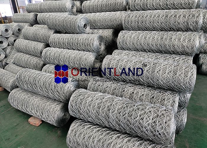 сетка 80×100mm двойная переплетенная Gabion покрывает Rolls