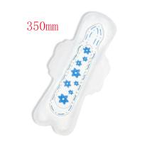 Wholesale Super Soft White Blue Chip Disposable 350mm Sanitary Pad For Woman