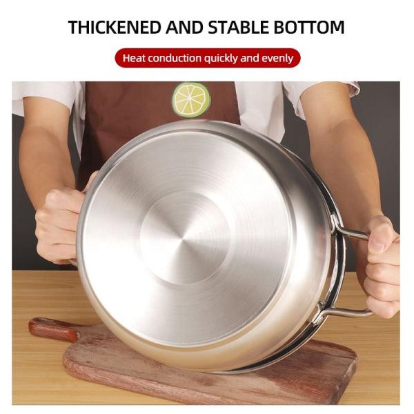 Kitchen Hot Fashion Silver Cooking Pots Sets Soup Pot Set Stainless Steel Cookware Sets With Glass Lid
