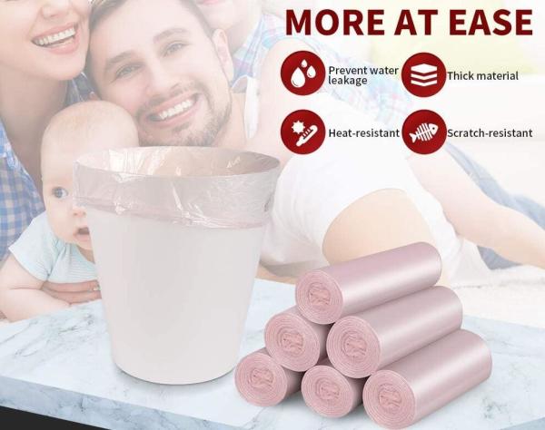 Biodegradable & Compostable Transparent Poly Flat Bags On Roll With Paper Core For Supermarket, Food Waste Caddy Liner