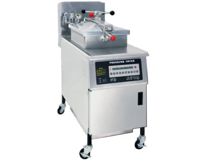 A frigideira/anúncio publicitário automáticos da pressão da galinha lasca o equipamento da cozinha