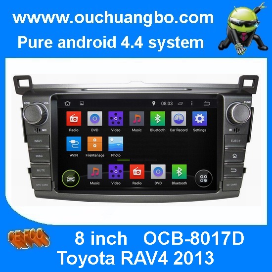 Ouchuangbo Pure Android 4.4 GPS Navigation Stereo System for Toyota RAV4 2013 DVD Multimedia Kit OCB-8017D