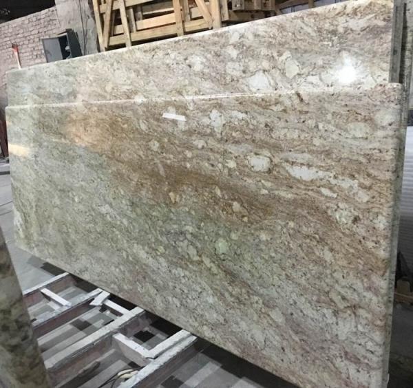 African Rainbow Stone Slab Cost Granite Countertops Kitchen Solid Surface 96 Durable Bullnose Edges