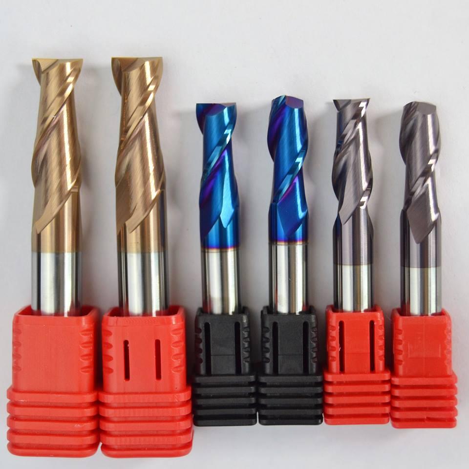 4 Флейтированный плоский твердый карбид HRC55 Square End Mill