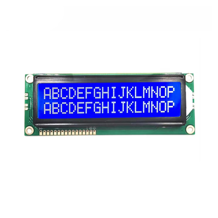 1602 16x2 Dot Matrix Large Character COB Module Blueness Yellow STN LCD LED Backlit Display 60 Viewing Angle 0-50C Operating