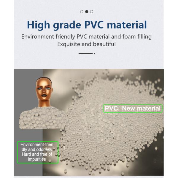 Black Female Pvc Mannequin Head And Shoulders For Hat Sunglass