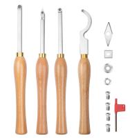 Carbide Tipped Wood Turning Tools Lathe Set Rougher Detailer Finisher Swan Neck Hollower
