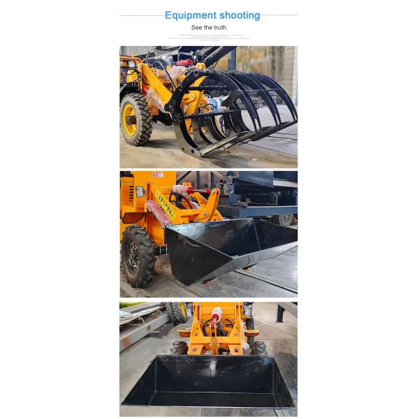 600 kg Machine Weight Customizable Logo Mini Telescopic Diesel Wheel Front End Loader