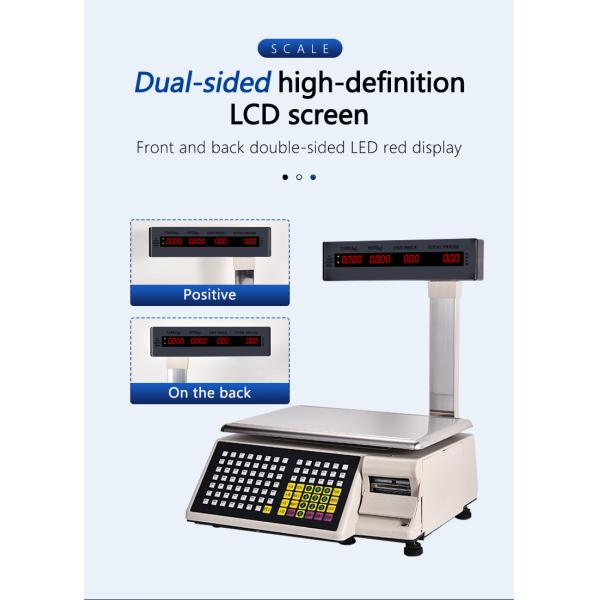 ODM Customized Support SHW-TMB 15kg Label Printing Weighing Scale Barcode Receipt Print