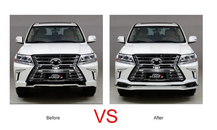 Suitable for 2016-2020 Lexus LX570 Front Lip and Rear Lip Body Kit for Lexus LX570 2016-2020