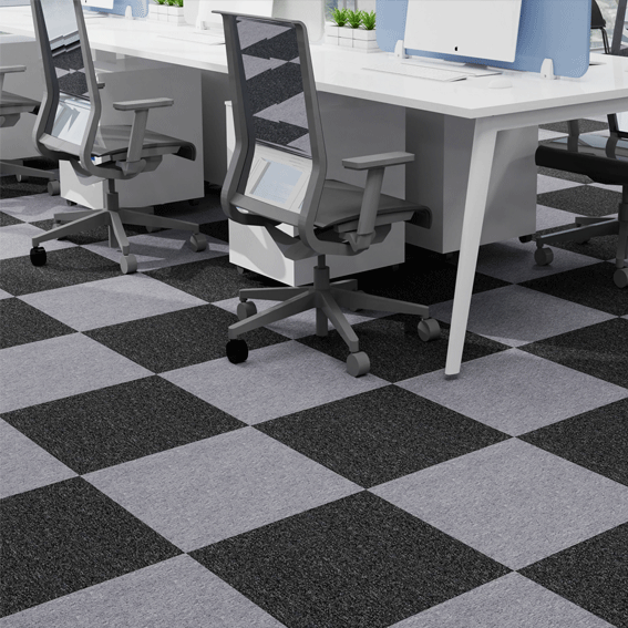 5.0mm Thickness PVC Backing Office Carpet Tiles