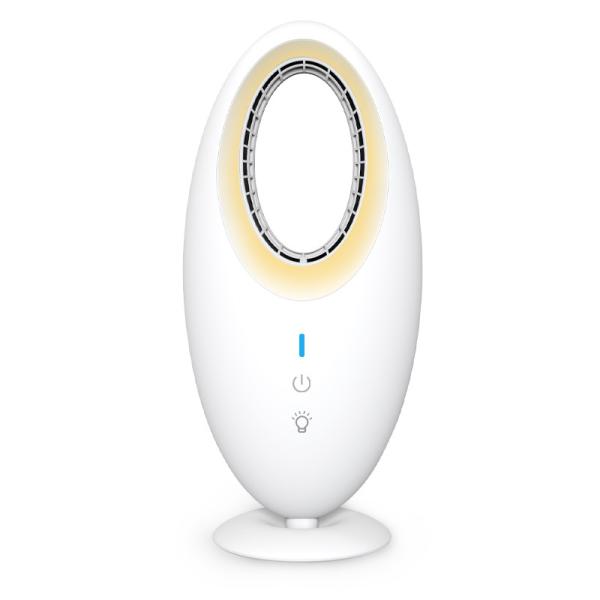 Portable Electric Desk Fan Rechargeable Mini USB Bladeless Table Fan ABS PC Tower Fan
