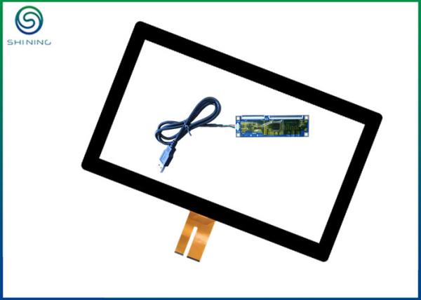 27 Inch PCAP Multi Touch Screen Overlay Kit Bonded With Cover Glass