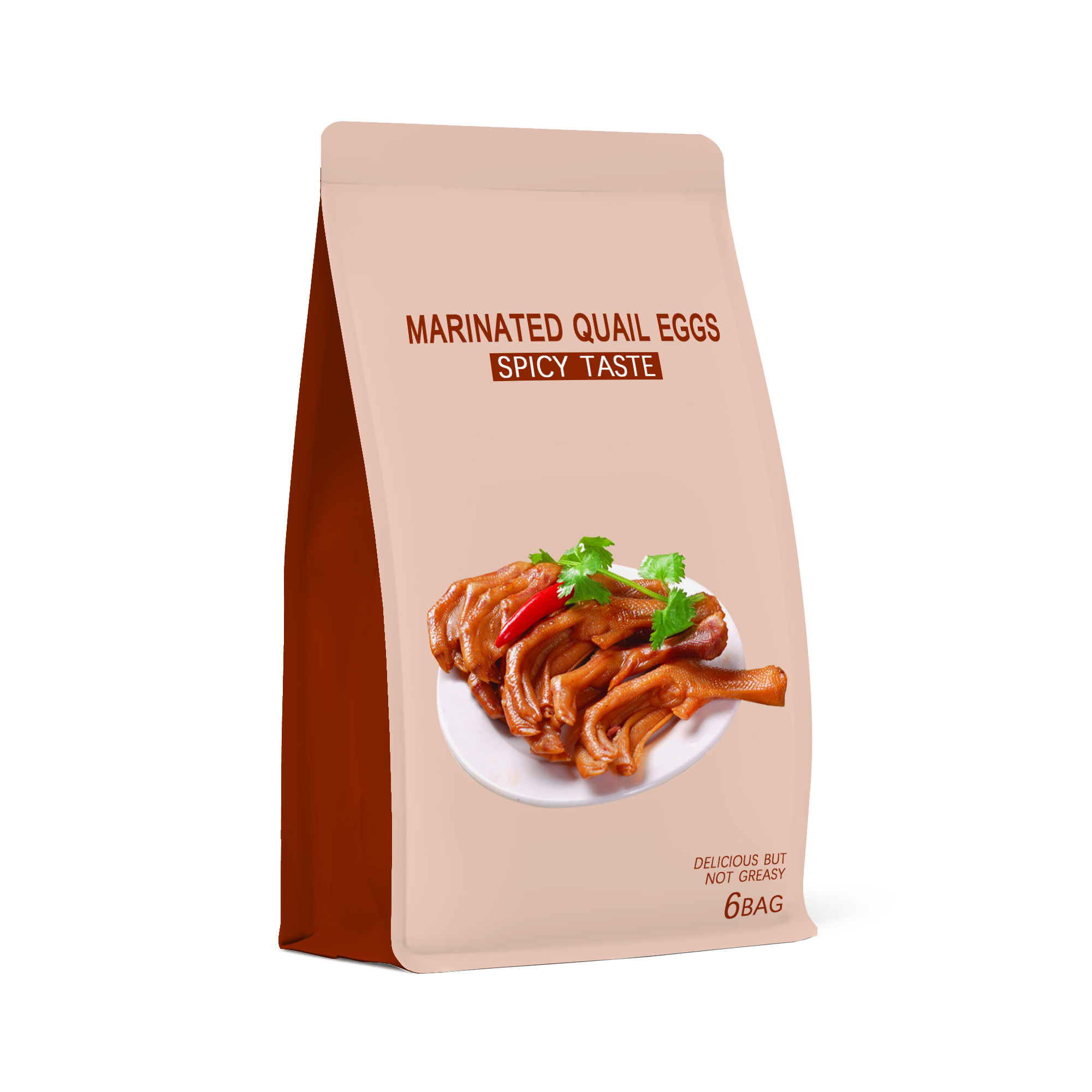 сумки каштана 250g Китая Recyclable упаковывая застегивают на молнию жару Sealable