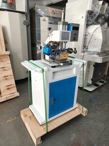 Pneumatic Leather Hot Foil Embossed Stamping Machine 80*90mm Logo Heat Press Machines