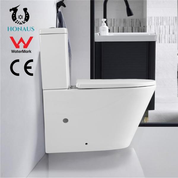 CE Eco Friendly Floor Standing Toilet 2 Piece Commode 635*365*800mm