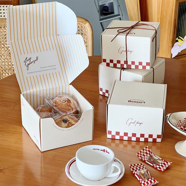 Thickened White Packaging Paper Box Cardboard Collapsible Cardboard Box 10cm